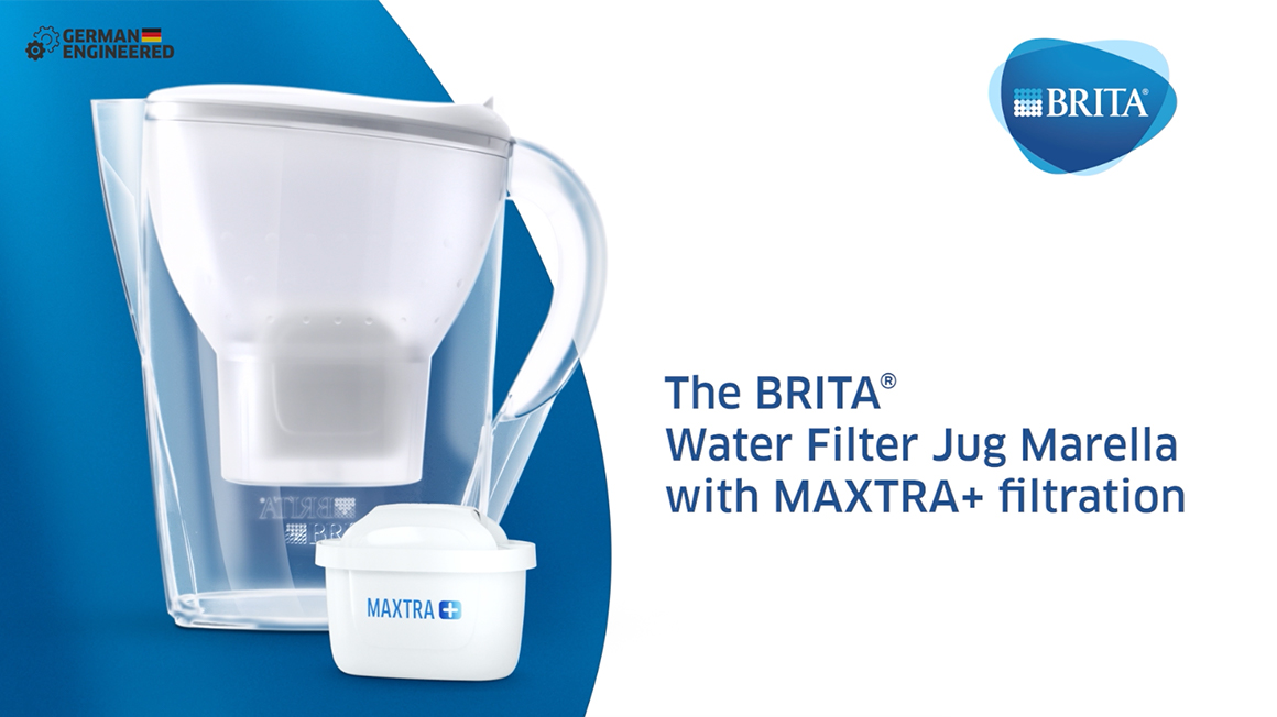 BRITA MAXTRA+ replacement water filter cartridges, compatible with all  BRITA jugs -reduce chlorine, limescale and impurities for great taste -  single