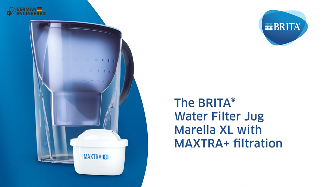 Brita Marella XL Jug With 3Mx+ Filters